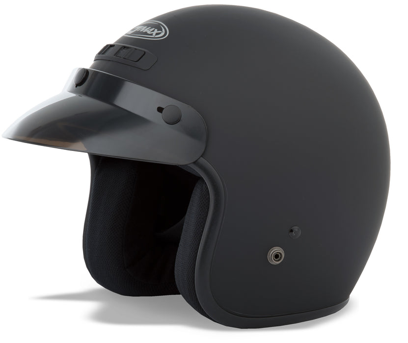 Gmax Gm-2 Open-Face Helmet Matte Black Sm G102074