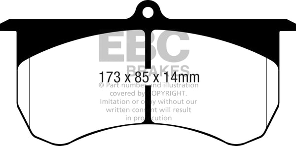 EBC 2015+ Am General HMMWV M1152 6.5L TD Bluestuff Front Brake Pads DP5068NDX