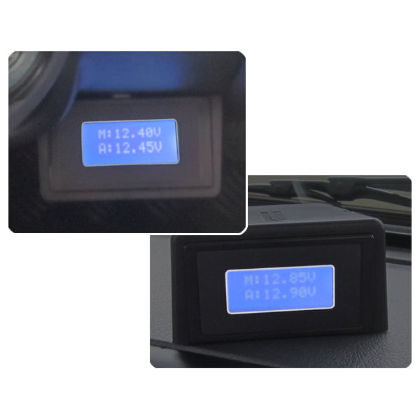 Dobinsons 4X4 Dual Battery Voltage Monitor With Lcd Backlit Display EA80-3833
