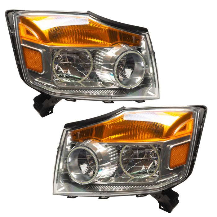 Oracle Lighting 08-15 Compatible with Nissan Armada Pre-Assembled LED Halo Headlights -Red SEE WARRANTY 8106-003