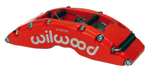 Wilwood Caliper-TC6R-Red 1.88/1.62/1.62in Pistons 1.38in Disc 120-14319-RSR