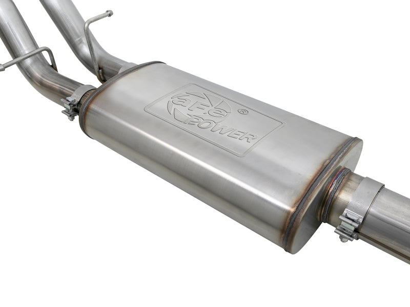 aFe Vulcan Series 4-3in 304SS Exhaust Cat-Back w/ Pol Tips 2019 GM Silverado/Sierra 1500 V8-6.2L 49-34102-P