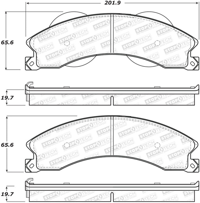 StopTech Sport Brake Pads w/Shims Front 309.1411