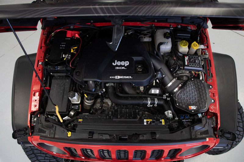 K&N 63-1587 Aircharger Intake Kit for JEEP WRANGLER V6-3.0L DSL 2020-2021