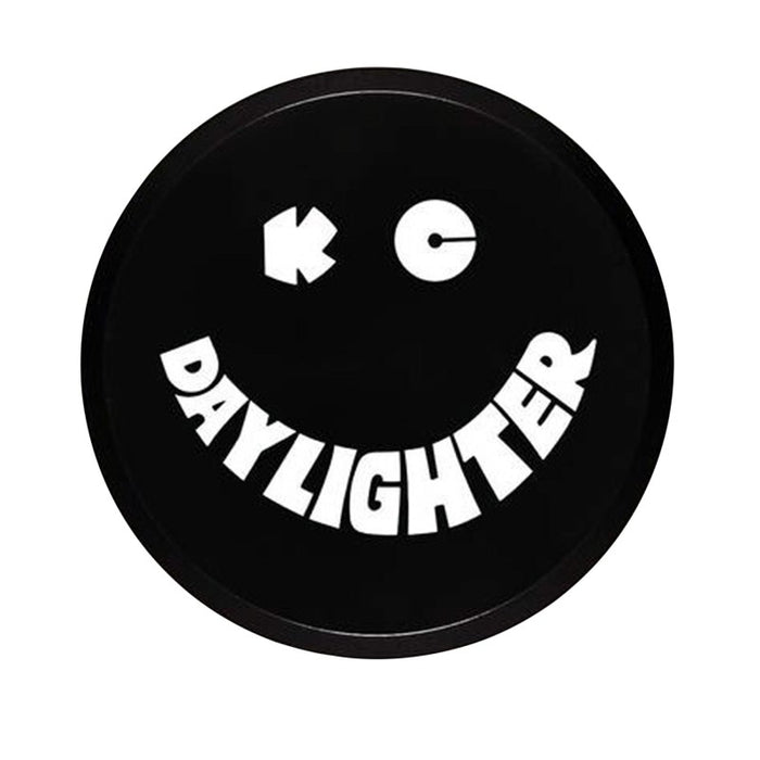 Kc Hilites 6" Hard Plastic Cover Round Single Black White Kc Daylighter Logo 5200