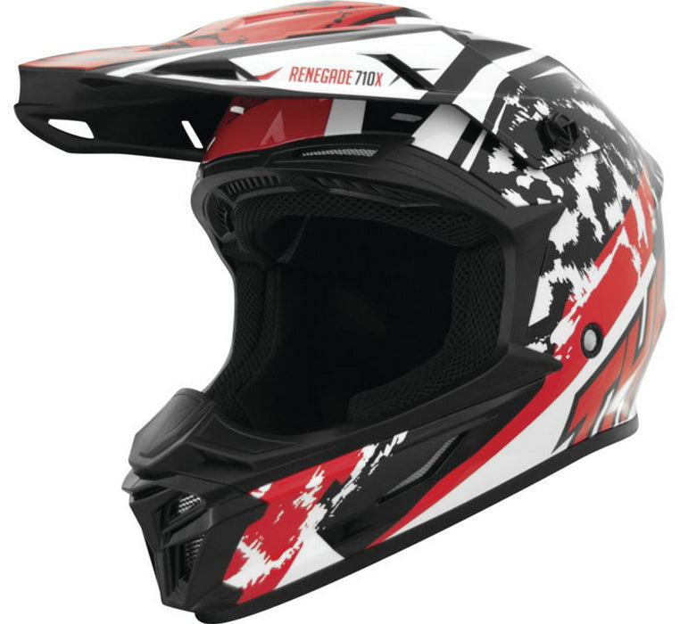 THH T-710X Renegade MX Offroad Helmet White/Red SM