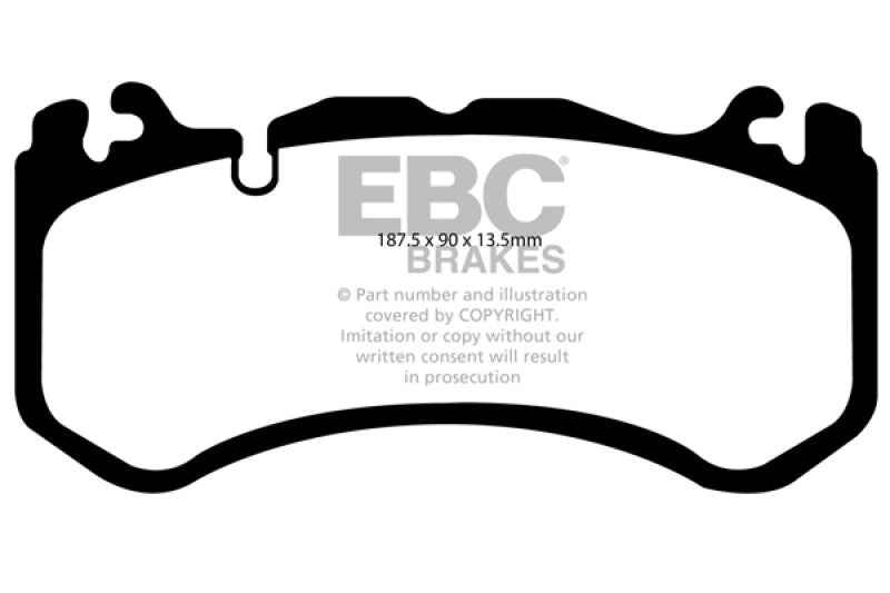 EBC 12-18 Mercedes-Benz G63 AMG (BM463) 5.5TT Extra Duty Front Brake Pads ED91939