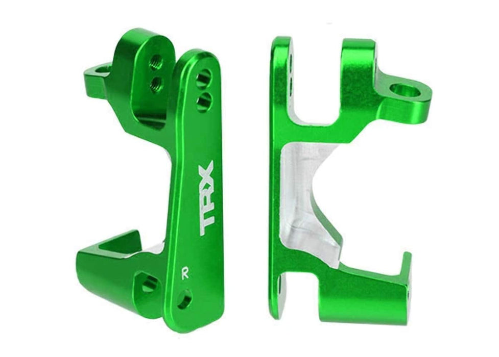 Traxxas Green Aluminum Caster Block Set (2) (1/10 4X4 Models & Xo-1) 6832G