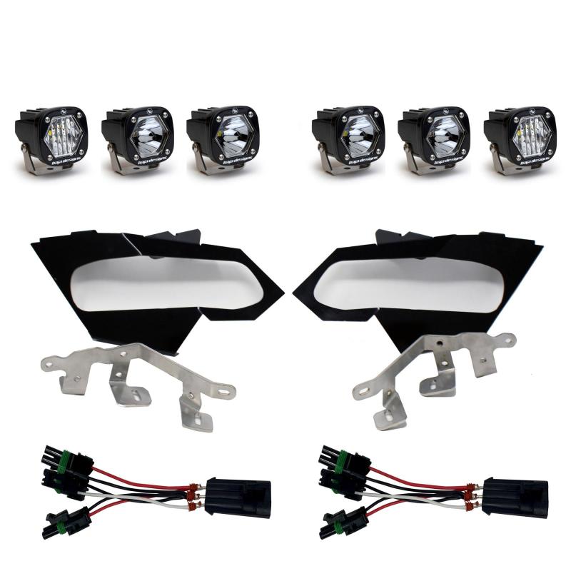 Baja Designs Can-Am X3 Headlight Kit S1 Laser W/C Headlight Kit 447075