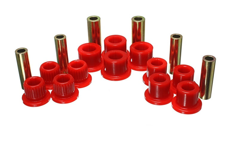 Energy Suspension 99-04 Ford F-350 2wd/F-250 SD 4wd/F-350 4wd Red Rear Leaf Spring Bushing Set Fits select: 1999-2003 FORD F250, 1999-2003 FORD F350