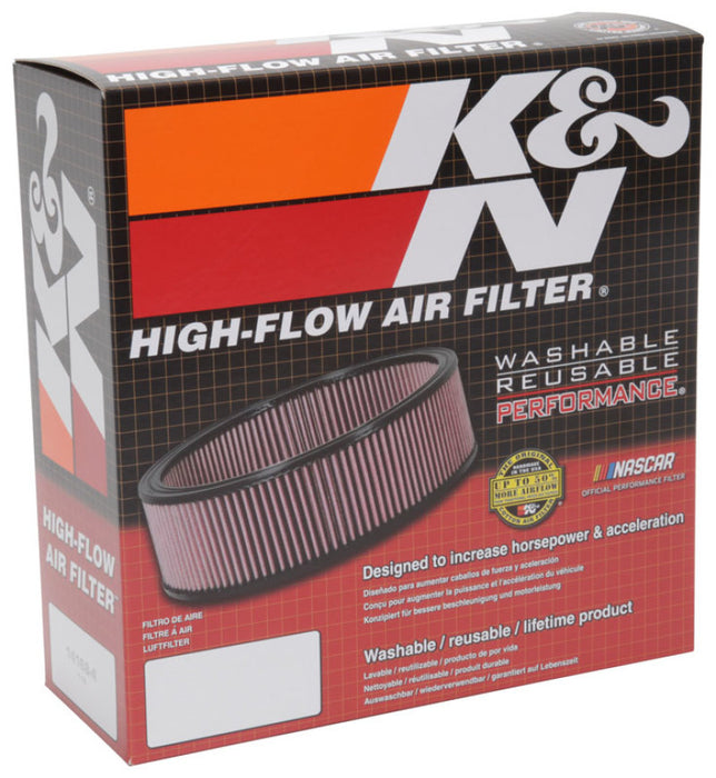 K&N E-3530 Round Air Filter for 9"OD, 8"ID, 2-7/8"H