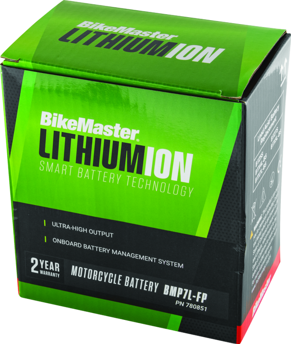 Bikemaster Lithium-Ion Battery 2.0 BMP7L-FP LCD