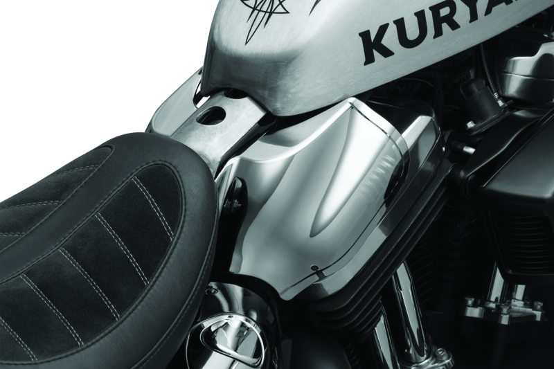 Kuryakyn 5788 Motorcycle Accessory: Heat Deflector Saddle Shields for 2014-19 Harley-Davidson Sportster Motorcycles, Reflective Smoke, 1 Pair