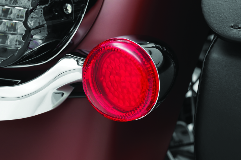 Kuryakyn 2940 Motorcycle Lighting Accessory: Luminez Led Rear Turn Signal Inserts For Harley Davidson Motorcycles, Red, 3-1/4"" Flat, 1 Pair, Bullet () 2939