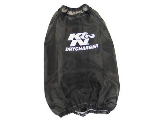 K&N Drycharger Round Tapered Air Filter Wrap 6.5in Base ID/4.5in Top ID/7in H Black RF-1032DK
