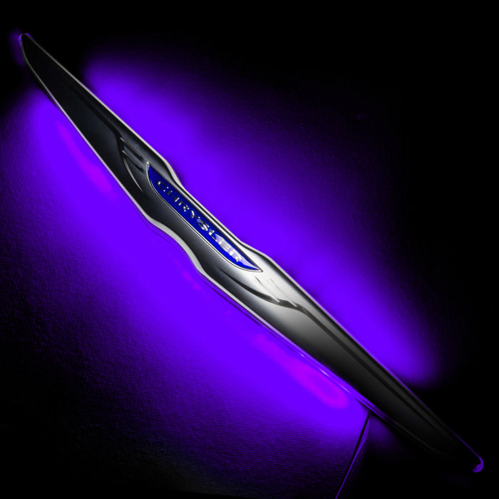 Oracle Chrysler Illuminated LED Sleek Wing UV/Purple SEE WARRANTY 3019-007