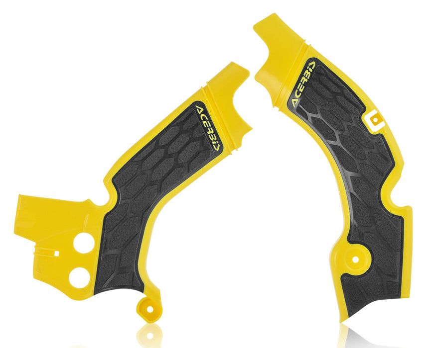 Acerbis 08-17 Suzuki RMZ450 Frame Guards- X-Grip Yellow/Black 2630531017