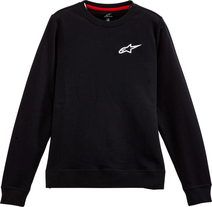 Alpinestars Women's Ageless Chest Crew Sweater (LARGE) (BLACK)