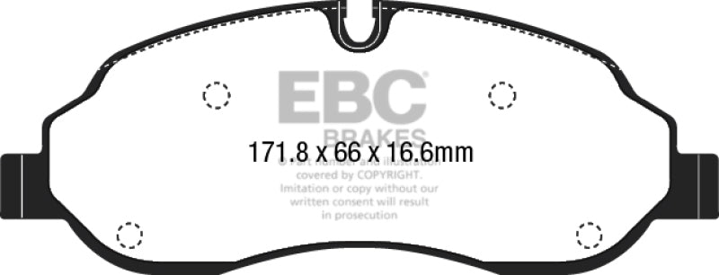 EBC 15+ Ford Transit 2.2 TD Ultimax2 Front Brake Pads UD1774