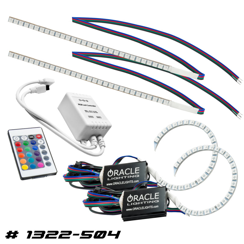 Oracle 15-17 Fits Ford Focus RS/St DRL Upgrade W/ Halo Kit Colorshift W/ Simple Controller See Warranty 1322-504