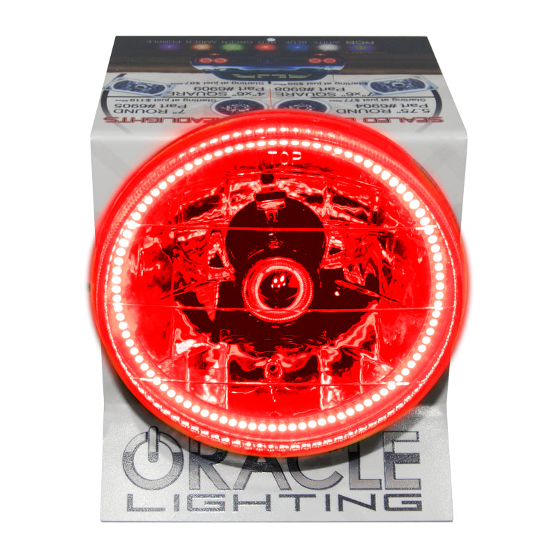 Oracle 5.75 Sealed Beam Powered Display Red SEE WARRANTY 8066-003