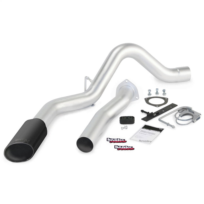 Banks Power 07-10 Chev 6.6L LMM ECSB-CCLB Monster Exhaust System SS Single Exhaust w/ Black Tip 47784-B