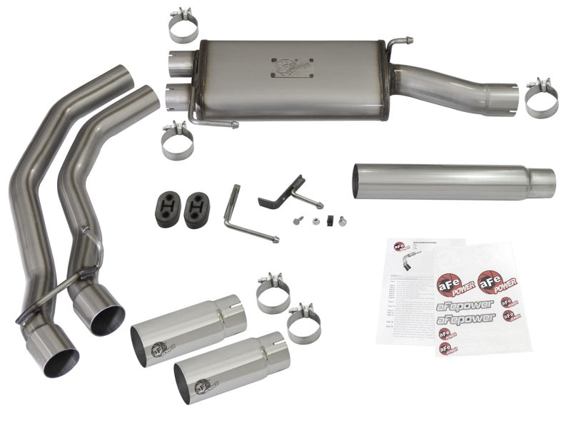 aFe Rebel Exhausts Cat-Back SS Ford F-150 04-08 V8 4.6/5.4L w/ Polished Tips 49-43079-P