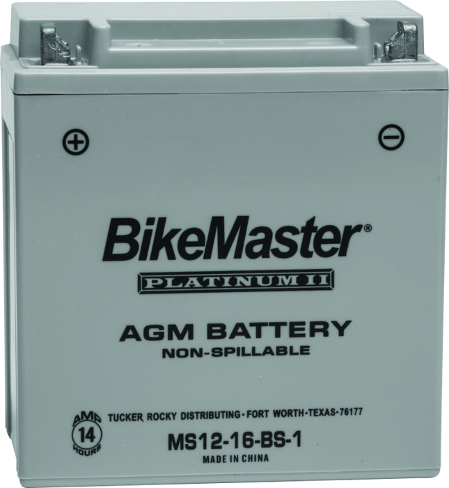 Bikemaster Platinum Batteries Ms12-16-Bs-1 HTX16-1-FA
