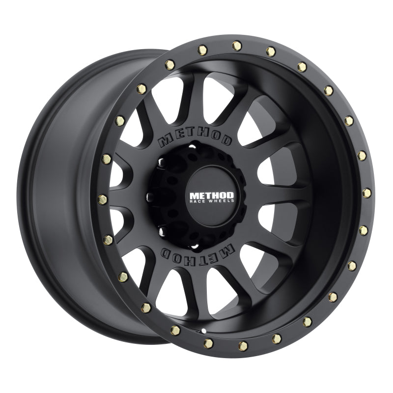 Method MR605 NV 20x10 -24mm Offset 8x180 124.1mm CB Matte Black Wheel MR60521088524N