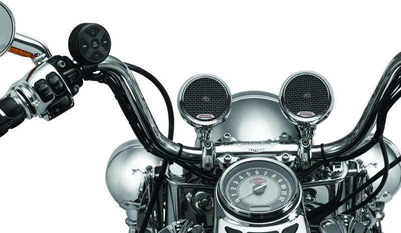 Kuryakyn Chrome Road Thunder Speaker Pods Bluetooth Controller Harley Motorcycle