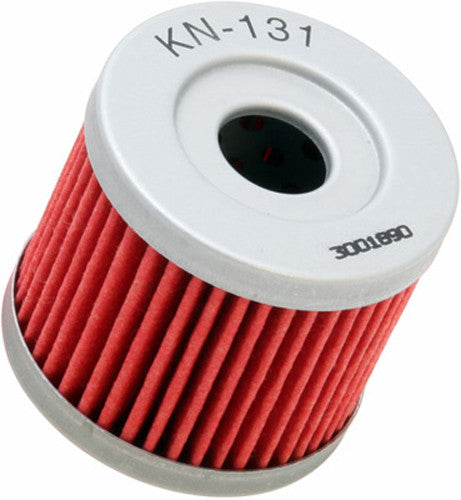 K&N Motorcycle Oil Filter: High Performance, Premium, Designed to be used with Synthetic or Conventional Oils: Fits Select Sizuki, Hyosung Vehicles, KN-131