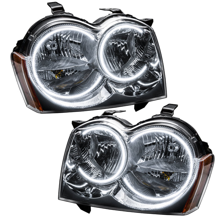 Oracle Lighting 2005-2007 compatible with Jeep Grand Cherokee Pre-Assembled Led Halo Headlights (Non-Hid) Mpn: 8164-051