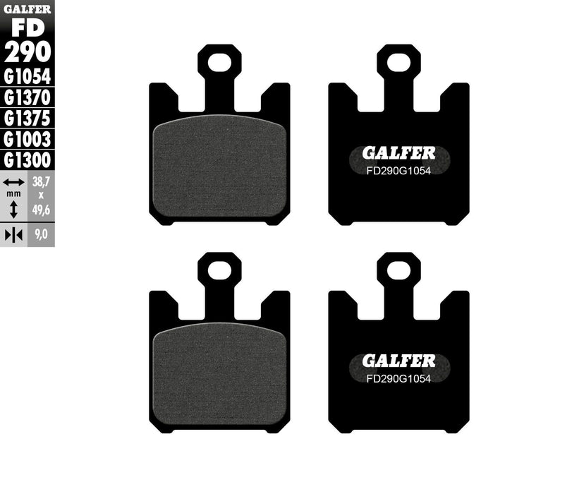 Galfer 03 Suzuki GSXR1000 G1054 Semi-Metallic Brake Pads (Black)