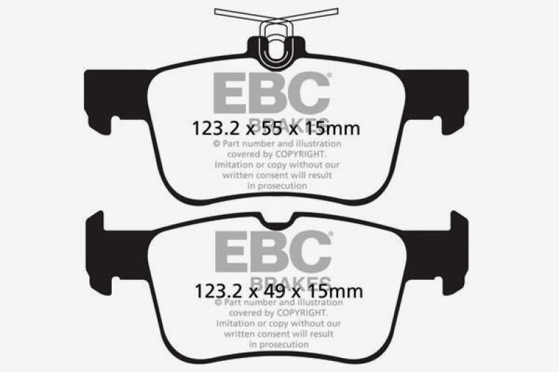 EBC 13+ Ford Fusion 1.6 Turbo Greenstuff Rear Brake Pads DP22160