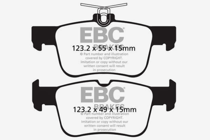 UD1665/ EBC OE Brake Pads Fits select: 2017-2020 FORD ESCAPE, 2013-2020 FORD FUSION