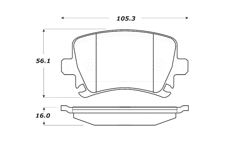 StopTech Street Touring 06-09 Audi A3 / 05-09 Audi A4/A6 / 08-09 Audi TT 308.1108