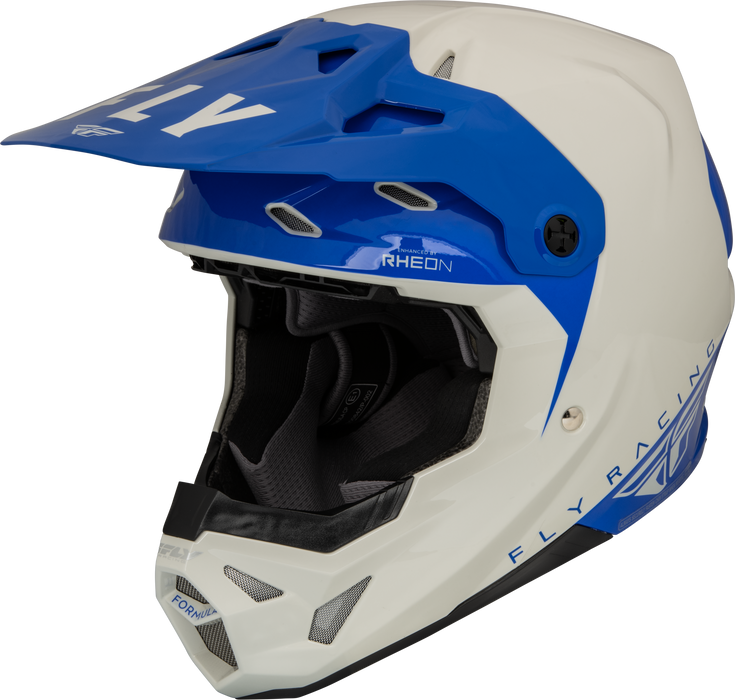 Fly Racing Formula Cp Slant Helmet Grey/Blue Md 73-0032M