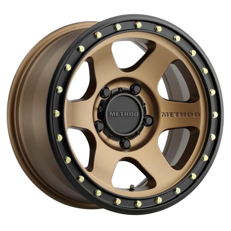 Method MR310 Con6 17x8.5 0mm Offset 5x5 71.5mm CB Method Bronze/Black Street Loc Wheel MR31078550900