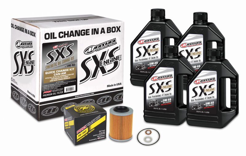 Maxima 90-469013-Ca Quick Change Sxs Synthetic 5W-40 Can-Am Engine Oil Change Kit 90-469013-CA