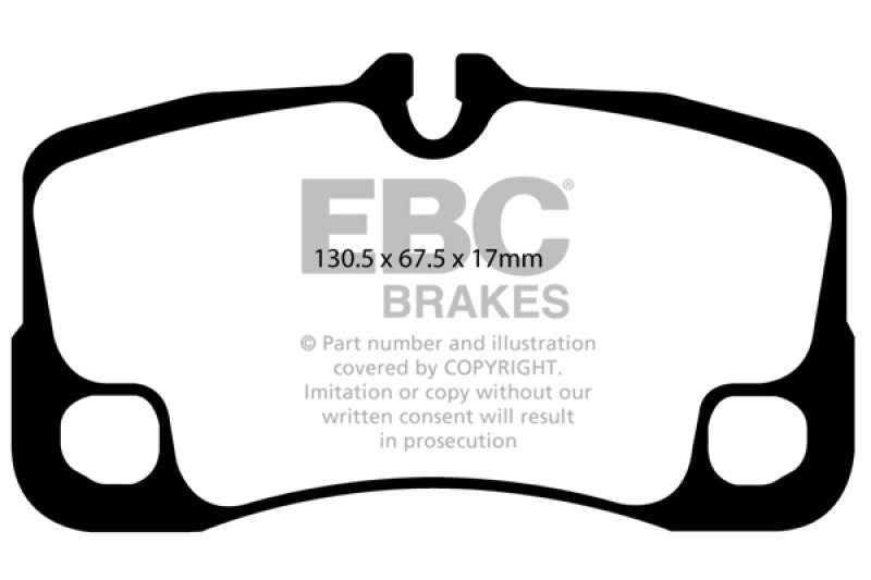 EBC 07-09 Porsche 911 (997) Greenstuff Rear Brake Pads DP21930