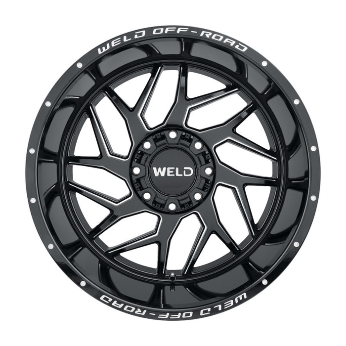 Weld Off-Road W117 22X10 Fulcrum 8X170 ET-18 BS4.75 Gloss Black MIL 125.1 W11720017475