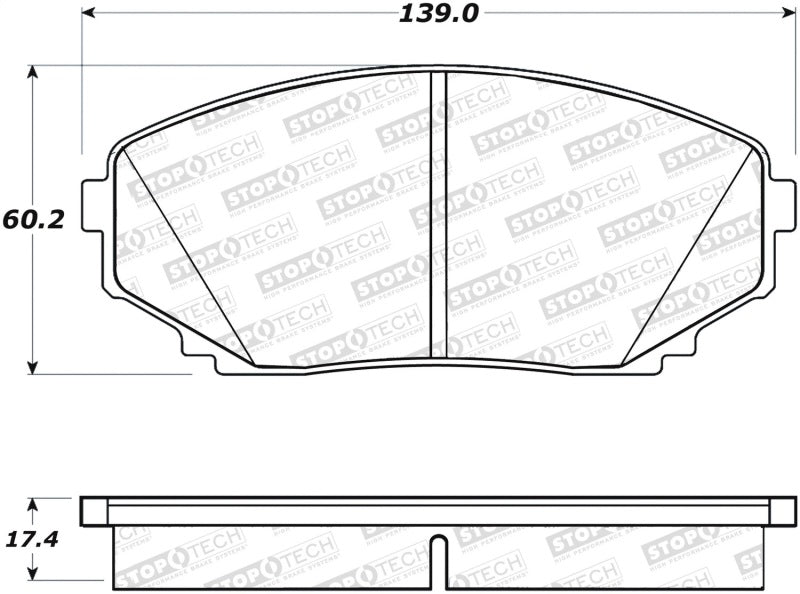 StopTech Street Brake Pads 308.1258