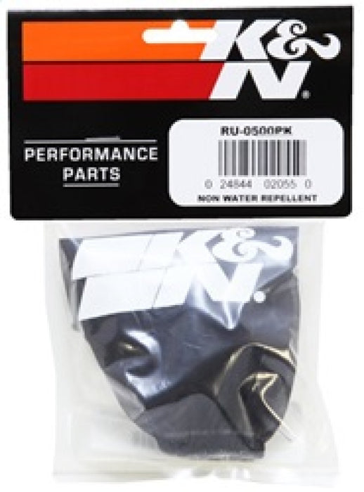 K&N Precharger Air Filter Wrap Black 4in Height 3.5in Inside Diameter RU-0500PK