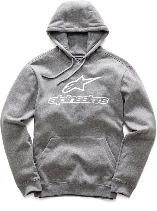 Alpinestars Always Fleece Hoodie Charcoal Heather Lg 1017-52006-191B-L