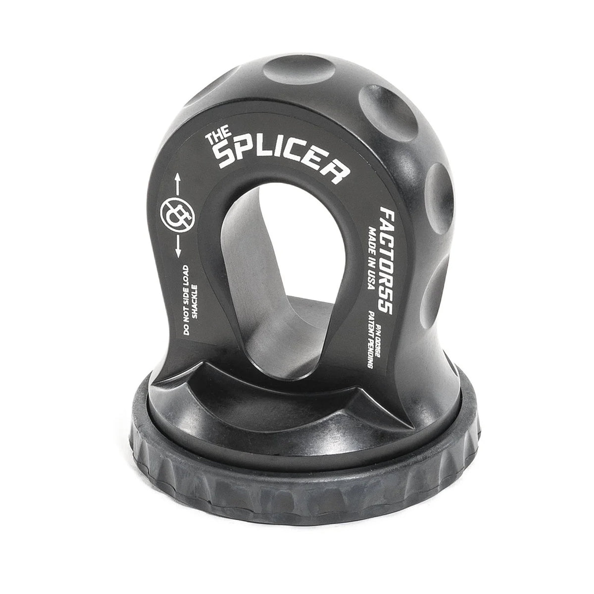 Factor 55 00352-06 Splicer 3/8-1/2" Synthetic Rope Splice-On Shackle Mount Gray