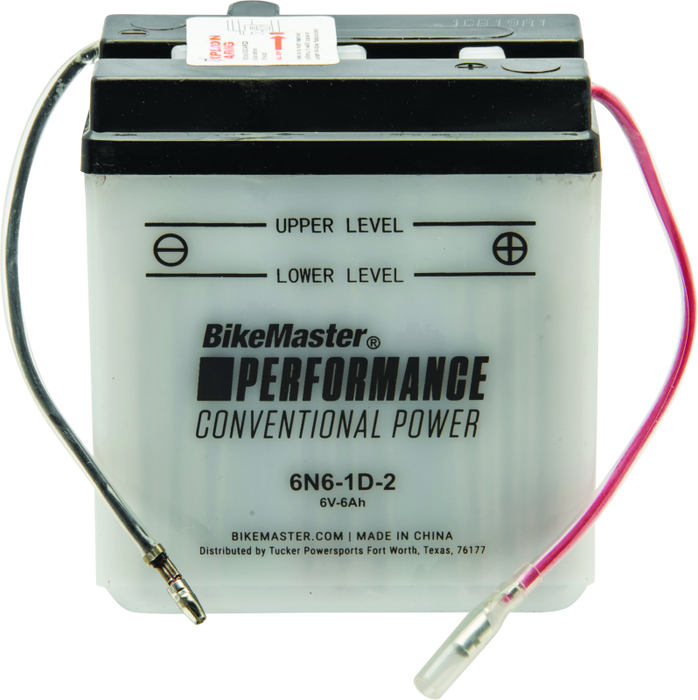Bikemaster Performance Conventional Motorcycle Battery Compatible For Kawasaki Ar50 1982 6N6-1D-2