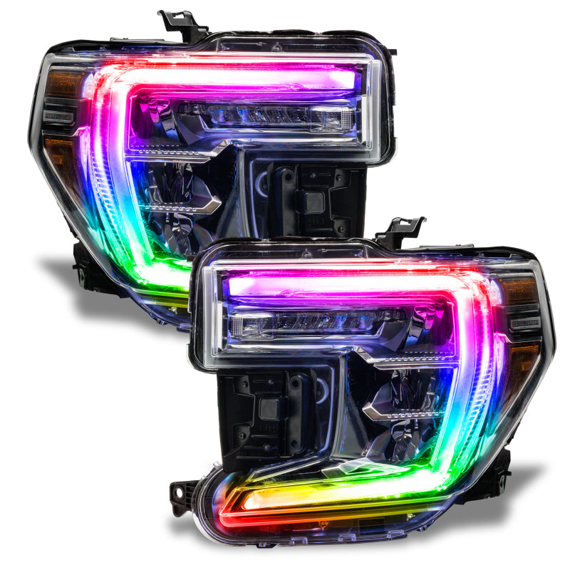 Oracle 19-21 GMC Sierra 1500 RGB+W Headlight DRL Upgrade Kit ColorSHIFT w/o Cntrl SEE WARRANTY 1287-334