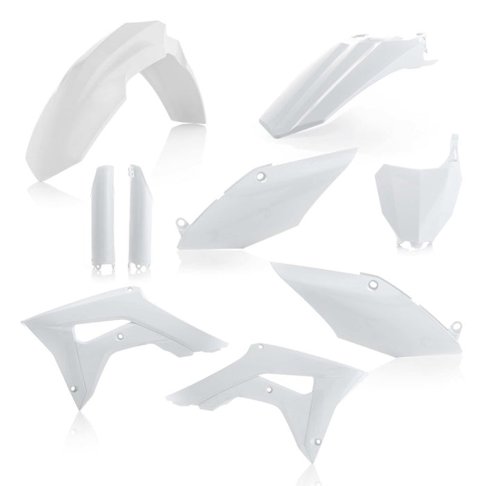 Acerbis Full Plastic Kit, White Fits Honda Crf250R 2018, Crf450R 17-18