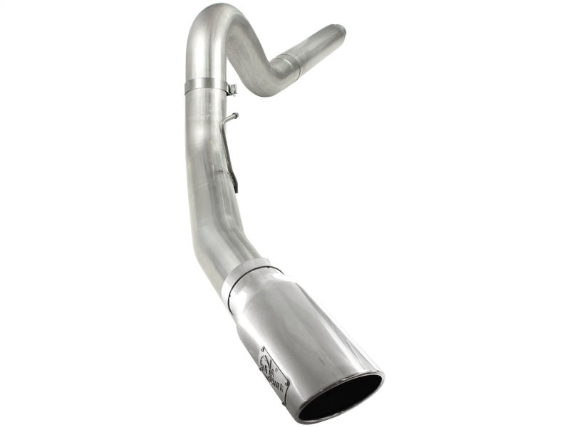 aFe MACHForce XP 5in DPF-Back Stainless Steel Exh Sys, polished tip,Ford Diesel Trucks 08-10 V8-6.4L 49-43054-P