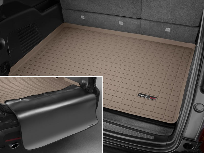 WeatherTech 15+ Cadillac Escalade ESV Cargo Liner w/ Bumper Protector Tan 41678SK